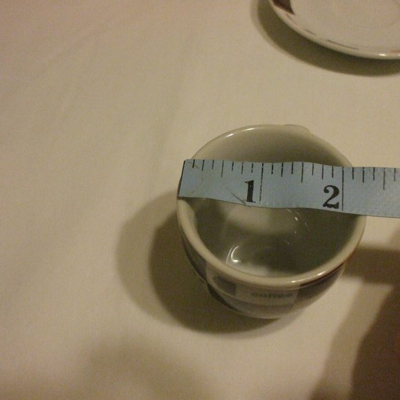 Collector's 2 Miniture Coffee Cafe Cup & Saucer - Picture 5 of 9